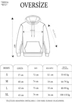 ERKEK 3 iplik Pamuklu Kapüşonlu Yıkamalı Nakışlı Hoodie SweatShirt - Siyah