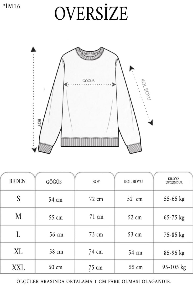 Erkek Yıldırım Baskılı Bisiklet Yaka 3 iplik pamuklu SweatShirt - Beyaz