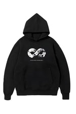 Erkek 10 Kasıma Özel 3 İplik Kapüşonlu Baskılı SweatShirt Hoodie - Siyah