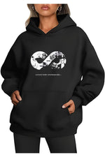 3 iplik Pamuklu Cepli  Kapüşonlu 10 Kasıma Özel SweatShirt Hoodie - Siyah
