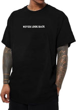 Erkek Baskılı T-Shirt Kısa Kol Bisiklet Yaka Regular Fit Rahat Kalıp Tişört - Siyah