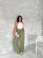 Kadın Ayrobin Oversize Kadın Pantolon - Mint Yeşili