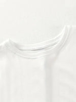 Kadın Gülücük Baskılı Tişört Kısa Kol Bisiklet Yaka Oversize T-Shirt - Beyaz
