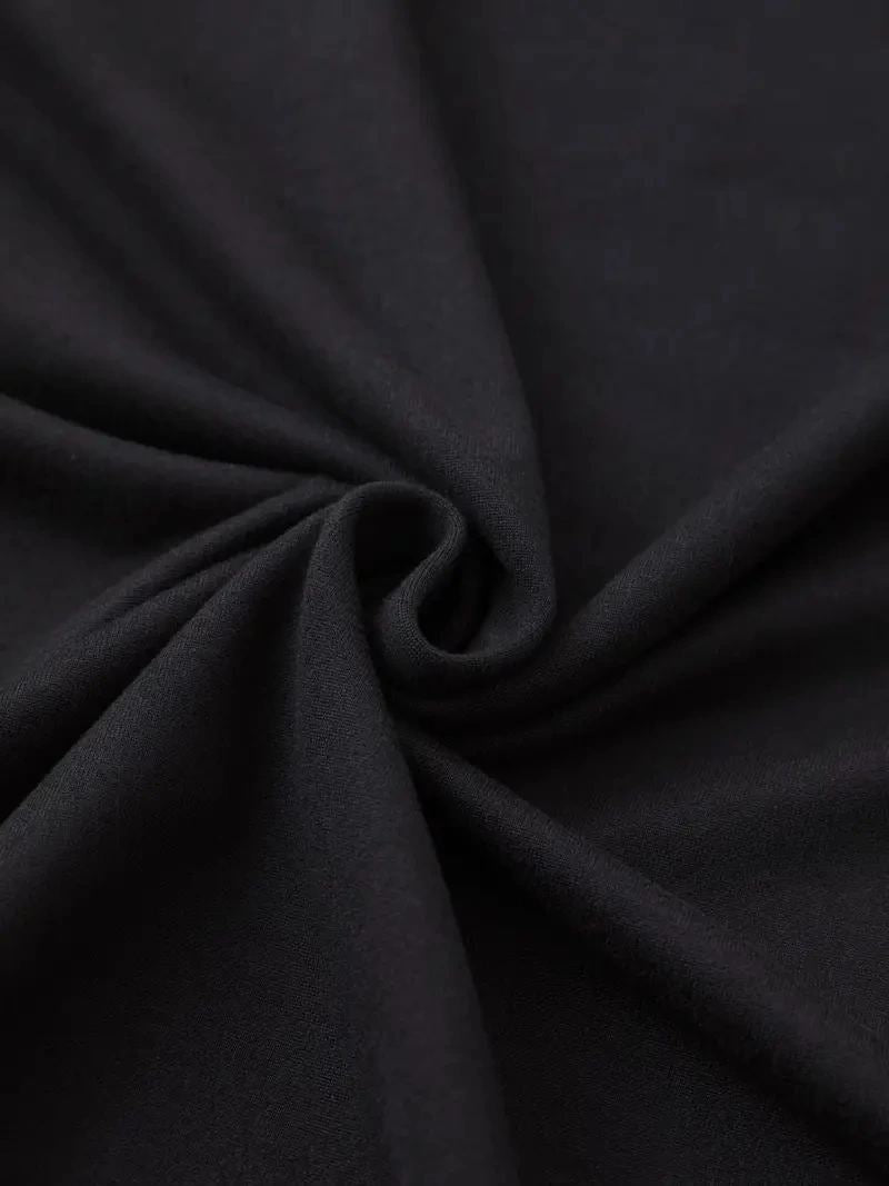 Kadın Kısa Kol Yazlık Tişört Bisiklet Yaka Baskılı Oversize T-Shirt - Siyah
