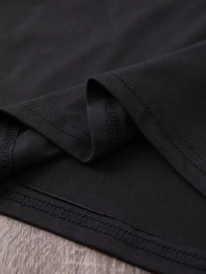 Kadın Tişört Shut Up Baskılı Kısa Kol Bisiklet Yaka T-Shirt - Siyah