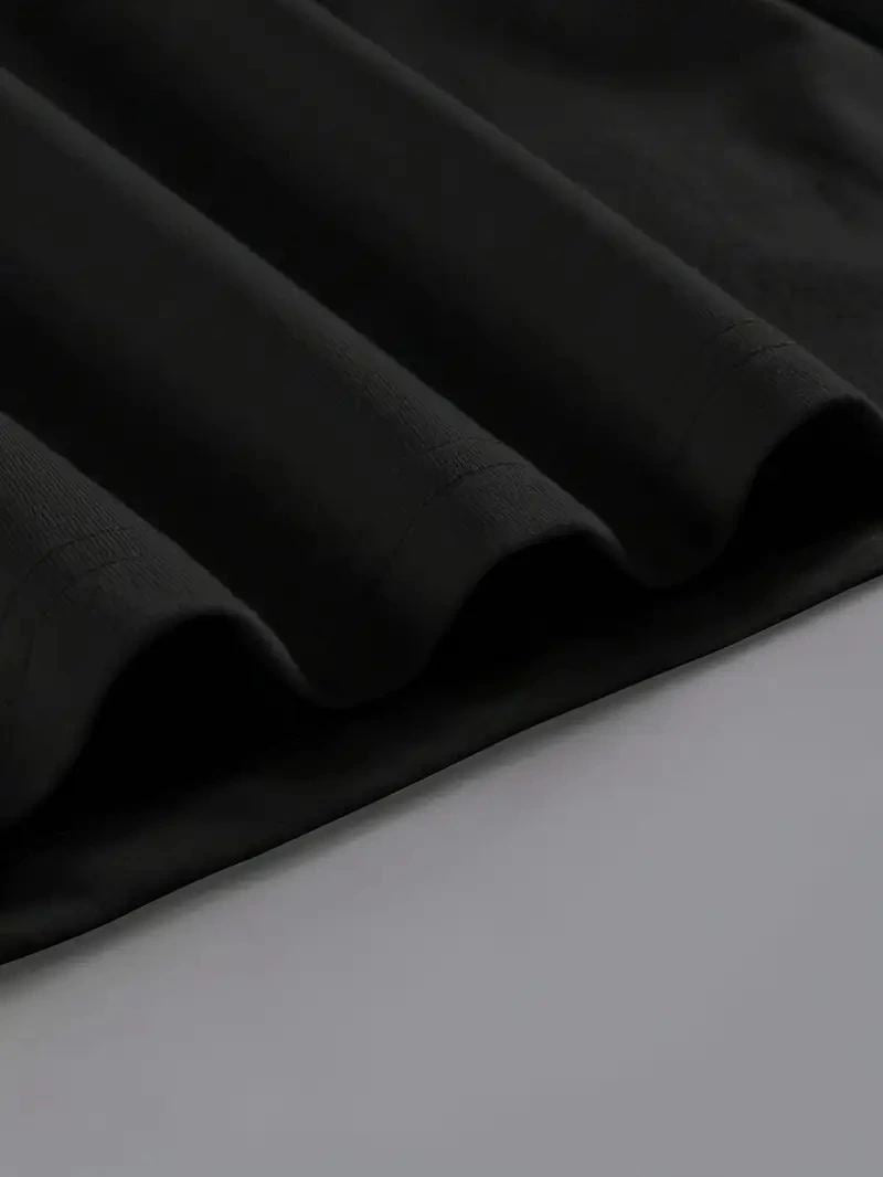 Kadın Brooklyn Baskılı Tişört Kısa Kol Bisiklet Yaka Oversize T-Shirt - Siyah