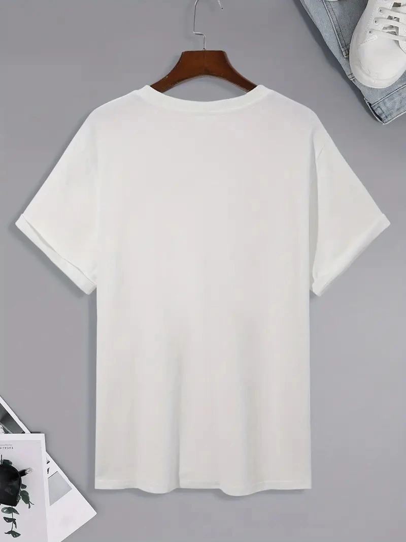 Erkek Tişört Palmiye Baskılı Bisiklet Yaka Kısa Kol T-Shirt - Beyaz