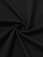 Erkek Tişört Palmiye Baskılı Bisiklet Yaka Kısa Kol Yazlık T-shirt - Siyah