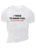 Erkek Baskılı T-Shirt Kısa Kol Bisiklet Yaka Regular Fit Rahat Kalıp Günlük Tişört - Beyaz