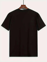 Erkek Tişört Araba Baskılı Kısa kol t-shirt - Siyah