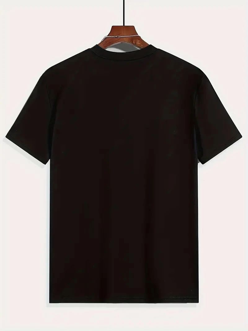Erkek Tişört Araba Baskılı Kısa kol t-shirt - Siyah