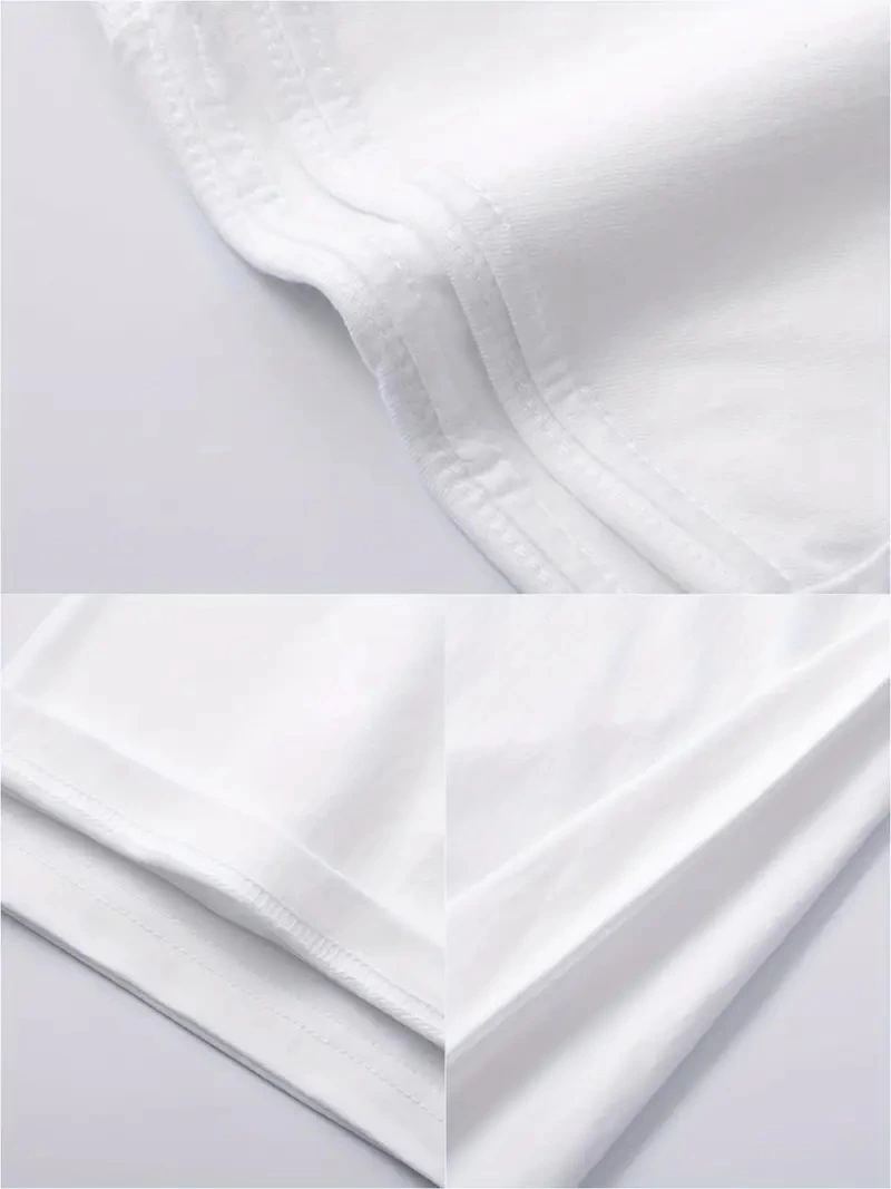 Erkek Tişört Bisiklet Yaka Kore sevimli ayı baskı Kısa Kol T-Shirt  - Beyaz