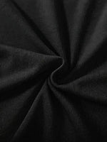 Kadın Tişört fiyonk baskılı Bisiklet yaka yazlık Kısa Kol oversize t-shirt - Siyah