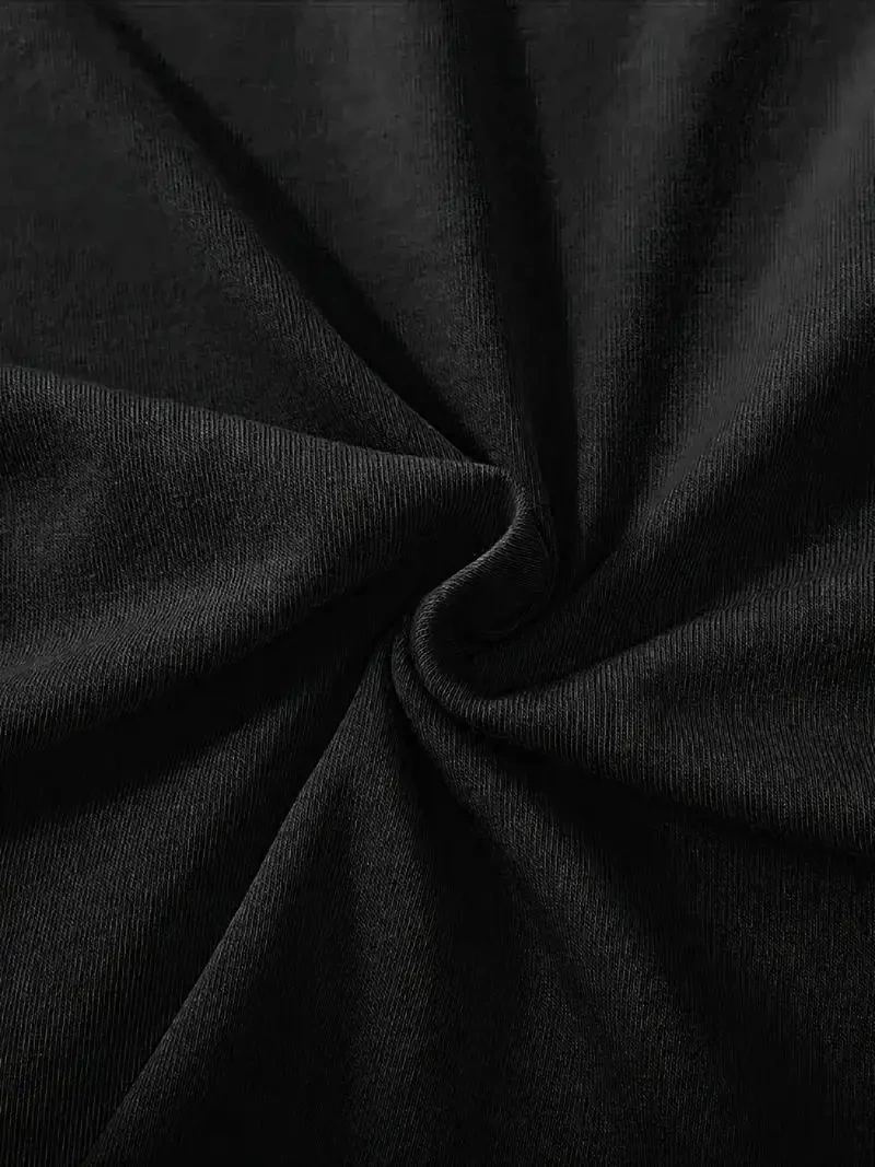 Kadın Tişört fiyonk baskılı Bisiklet yaka yazlık Kısa Kol oversize t-shirt - Siyah