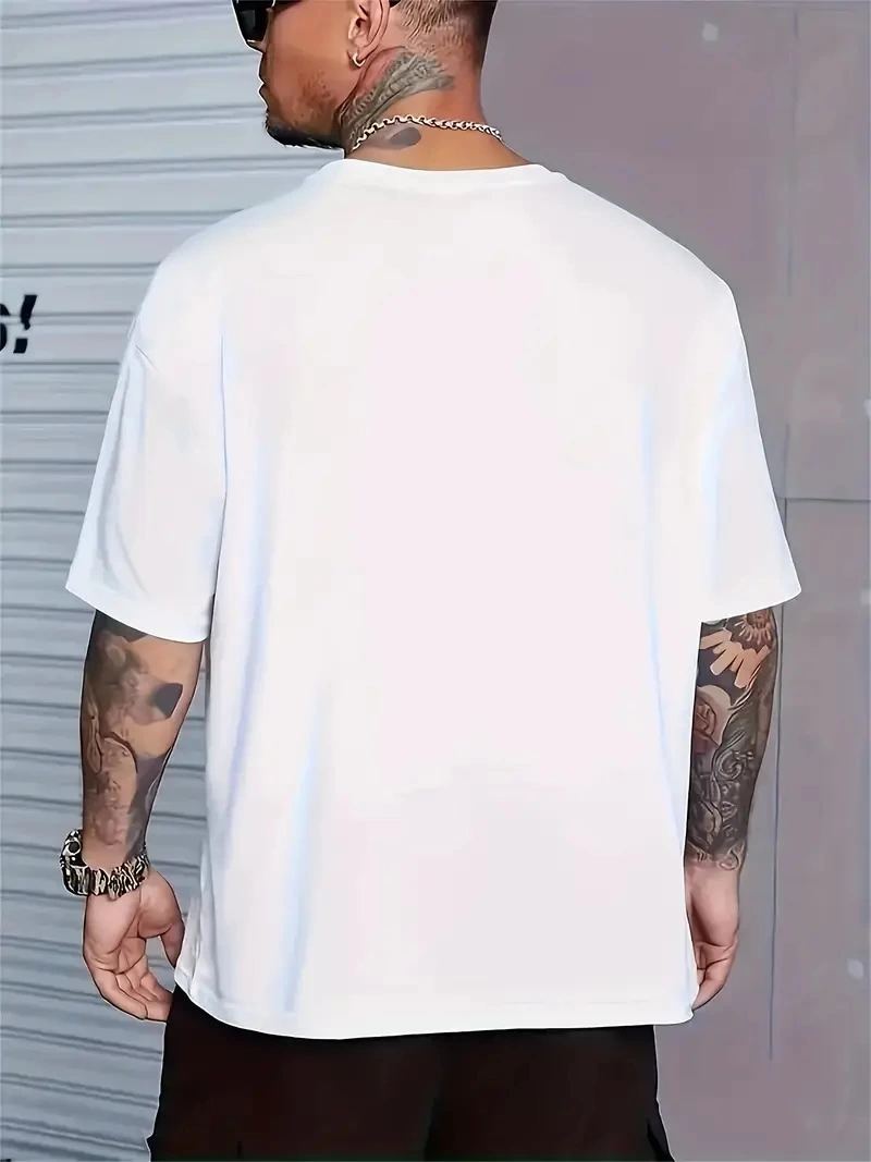 Erkek PERFECTLY Baskılı Tişört Bisiklet yaka yazlık Kısa Kol t-shirt - Beyaz