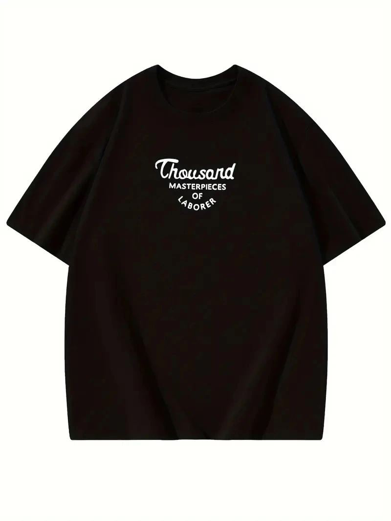 Kadın Baskılı Tişört Bisiklet yaka yazlık Kısa Kol oversize t-shirt - Siyah
