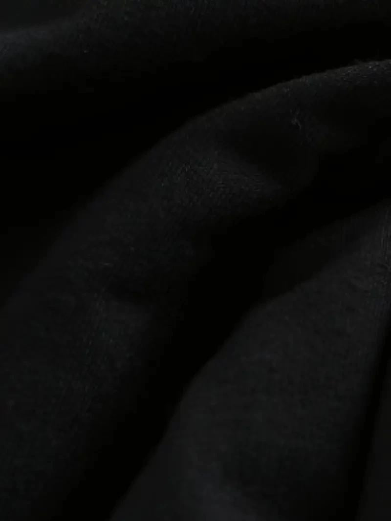 Kadın Baskılı Tişört Kısa Kol Bisiklet Yaka T-shirt - Siyah