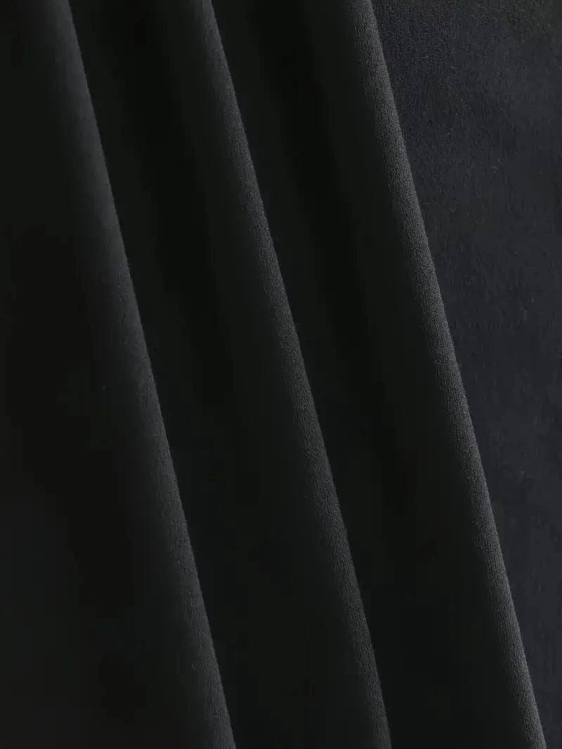 kadın New York Baskılı Tişört Kısa Kol Bisiklet Yaka T-shirt - Siyah
