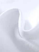 Erkek Baskılı Tişört Kısa Kol Bisiklet Yaka Oversize T-Shirt - Beyaz