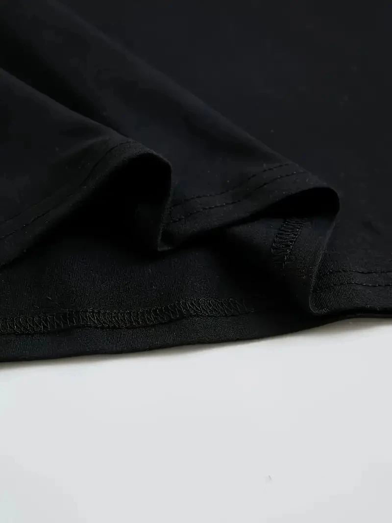 Kadın Tişört Büyük Boy Ayıcık Baskılı Bisiklet Kısa kol t-shirt - Siyah