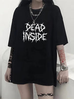 Kadın T-shirt Bisiklet Yaka Oversize Kısa Kollu Tişört - Siyah