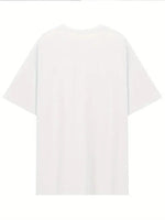 Kadın T-Shirt Kısa Kollu, "Umrumda Değil" Baskılı tişört - Beyaz
