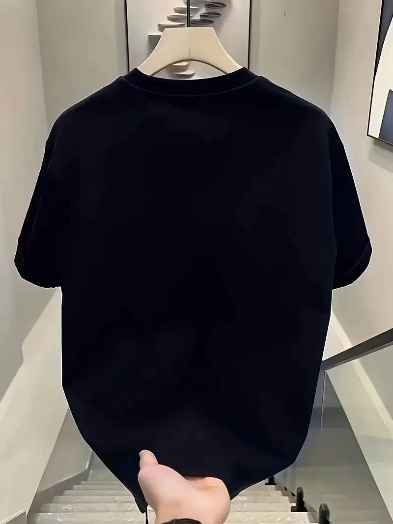 Kadın Kısa Kol Yazlık Tişört Bisiklet Yaka Baskılı Oversize T-Shirt - Siyah