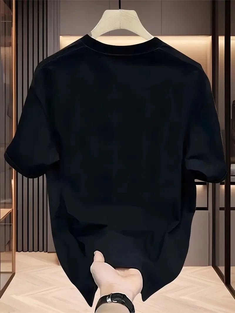 Kadın Kısa Kol Yazlık Tişört Bisiklet Yaka Baskılı Oversize T-Shirt - Siyah