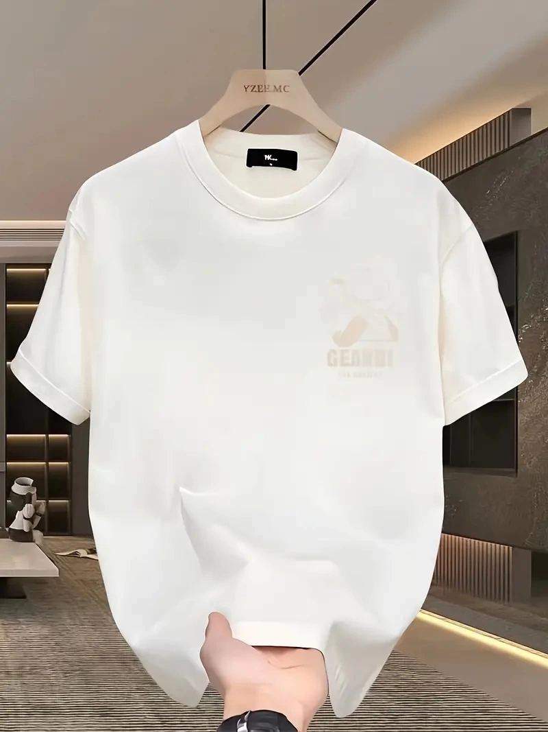 Kadın T-Shirt "GANDHI The Project" Baskılı Kısa Kollu tişört - Beyaz