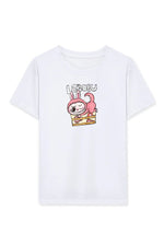 Kız Labubu Çocuk Baskılı T-Shirt - Beyaz