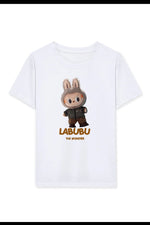 Kız Çocuk Baskılı T-Shirt - Beyaz