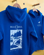 Erkek Baskılı Kapüşonlu Cepli Hoodie 3 İplik Pamuklu Sweatshirt - Saks Mavisii