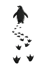 Kadın T-Shirt Nihilist Penguen Baskılı Bisiklet Yaka Kısa kol yazlık Tişört - Beyaz