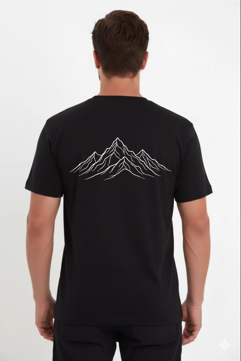 Erkek T-Shirt Nihilist Penguen Baskılı Bisiklet Yaka Kısa kol yazlık Tişört - Siyah