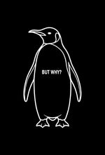 Erkek T-Shirt Nihilist Penguen Baskılı Bisiklet Yaka Kısa kol yazlık Tişört - Siyah